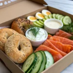Five healthy bento snack boxes filled with various nutritious foods.