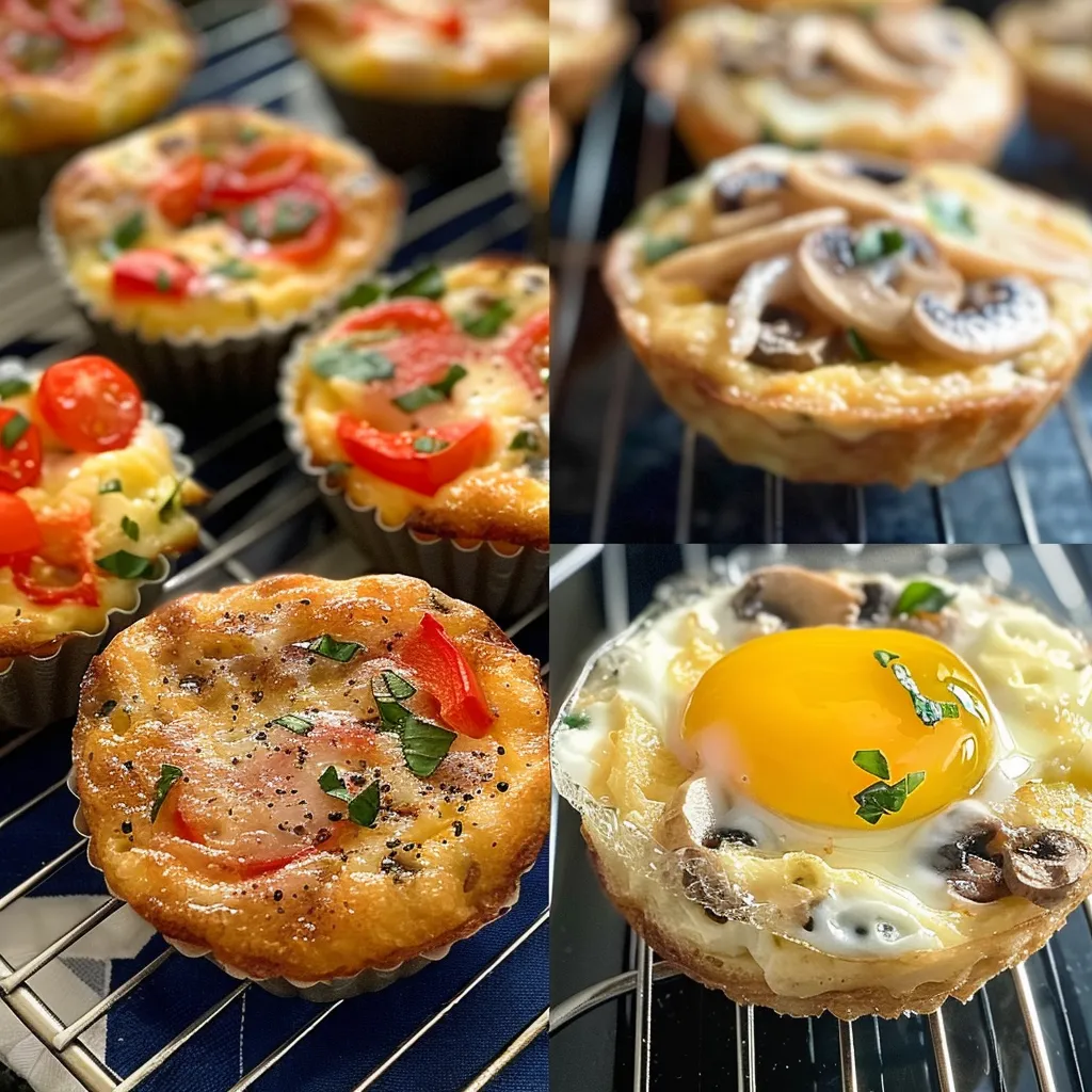 A collage showcasing various breakfast recipes, including egg muffins, breakfast casseroles, and baked goods.