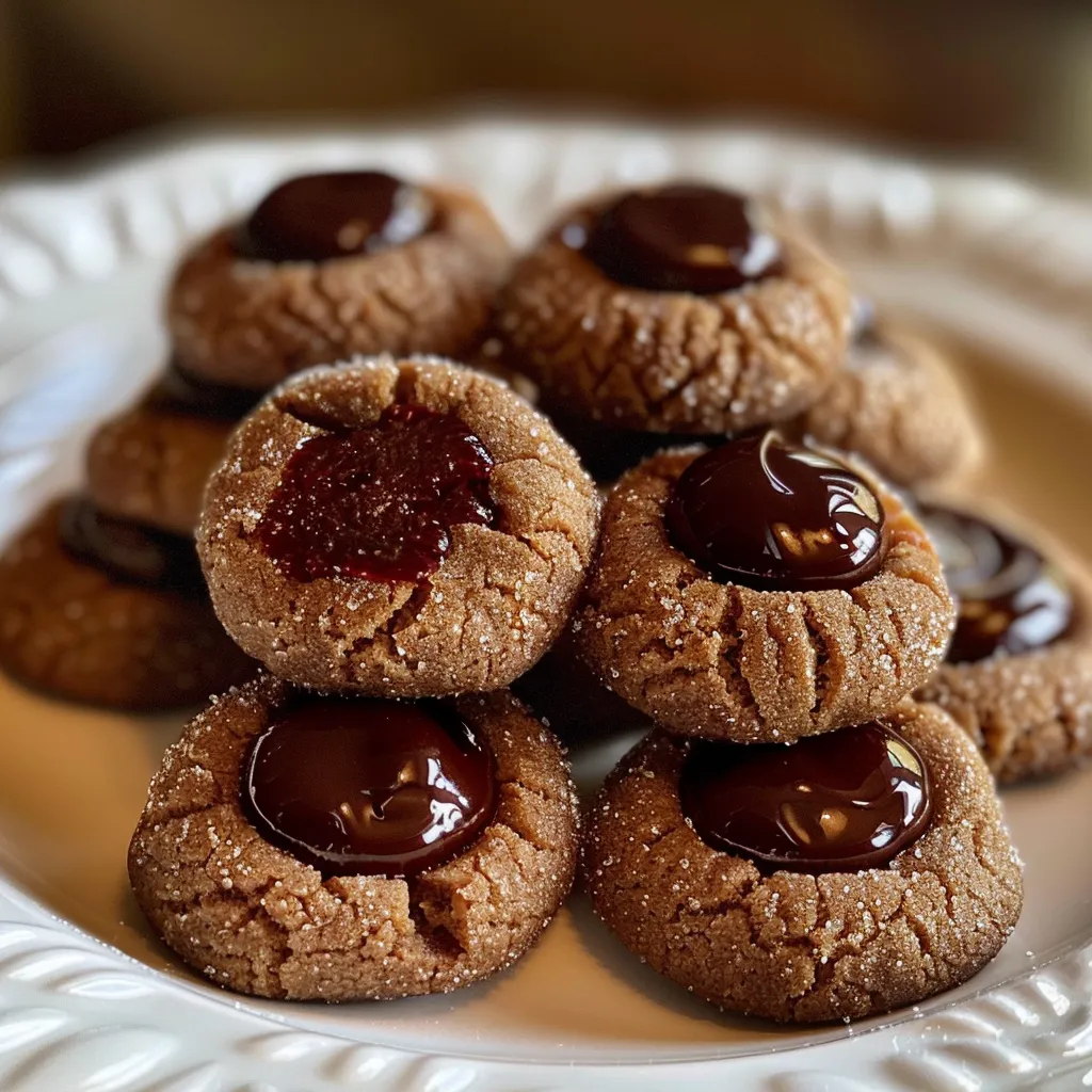 Chocolate Thumbprint Cookies - In Bloom Bakery