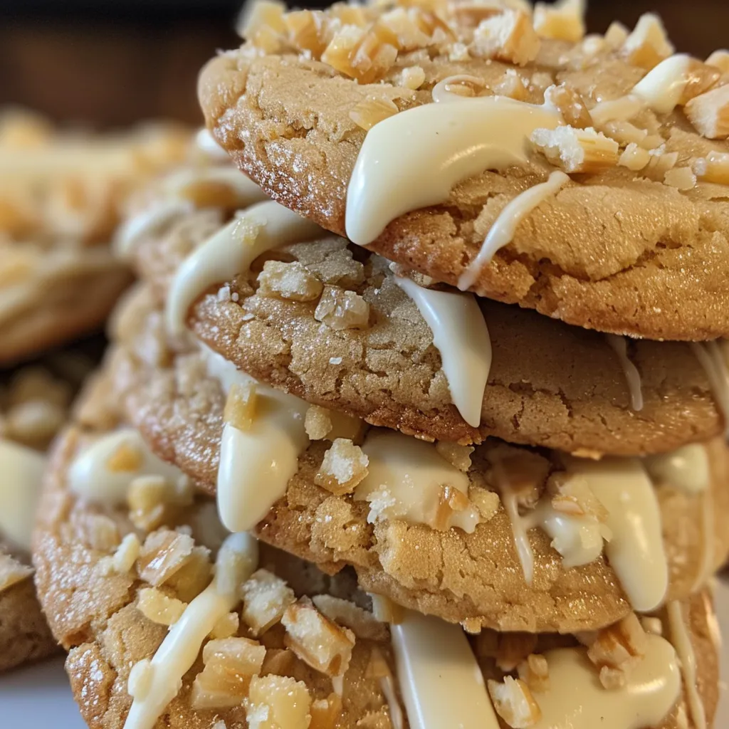 White Chocolate Dipped Chewy Maple Cookies for Christmas