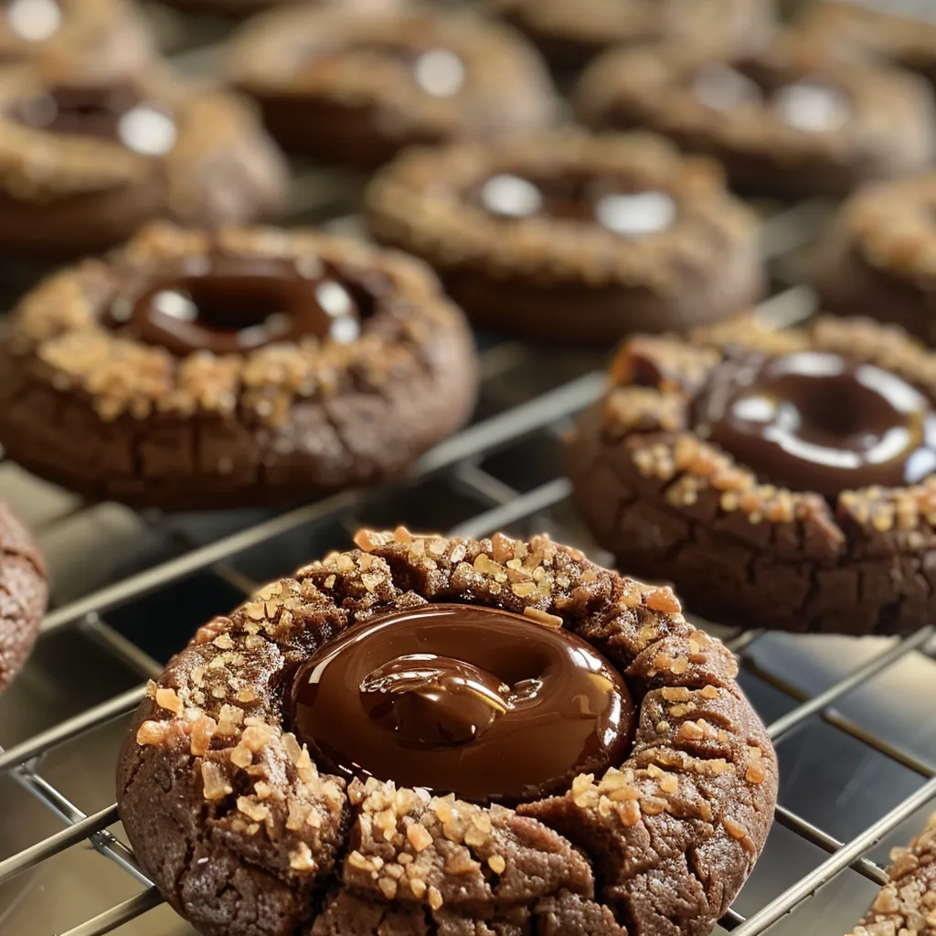 Chocolate Thumbprint Cookies - In Bloom Bakery