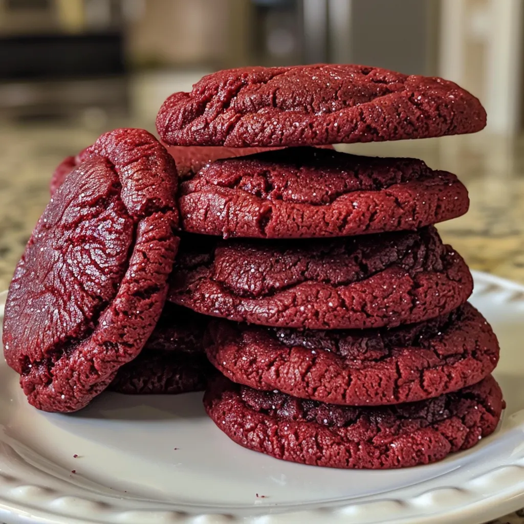 Red Velvet Crinkle Cookies – Festive and Fudgy