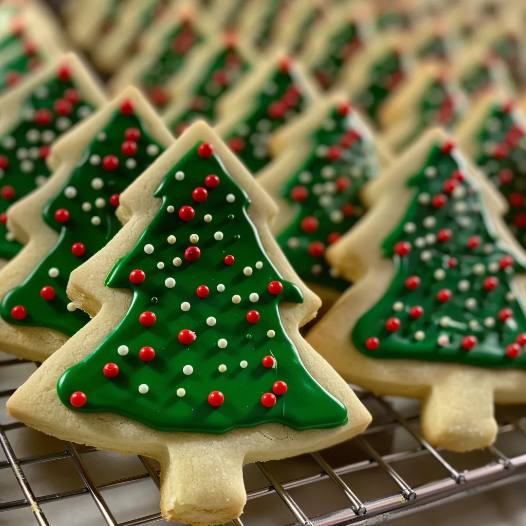 Christmas Tree Sugar Cookies