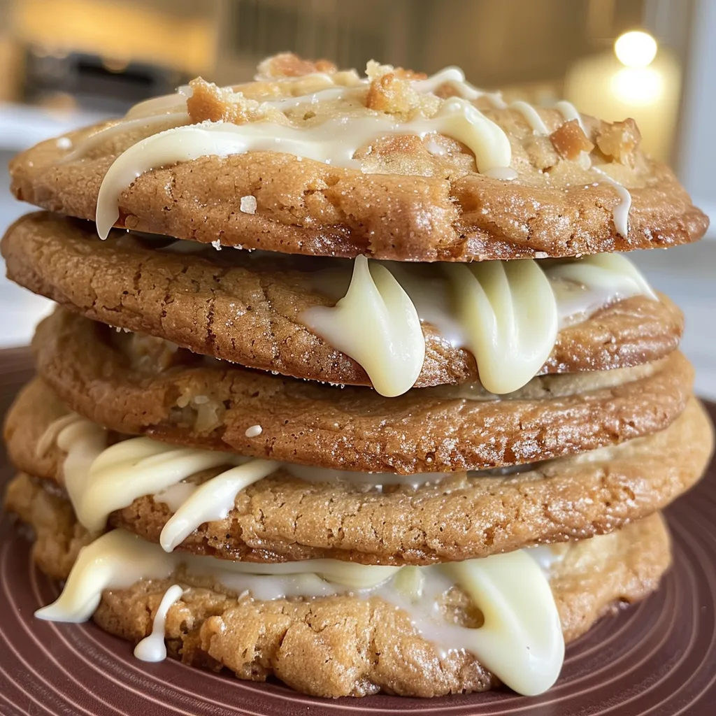 White Chocolate Dipped Chewy Maple Cookies for Christmas
