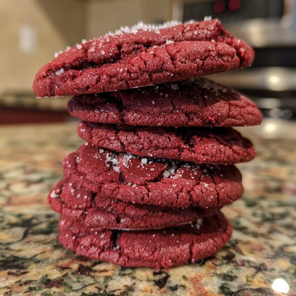 Red Velvet Crinkle Cookies – Festive and Fudgy