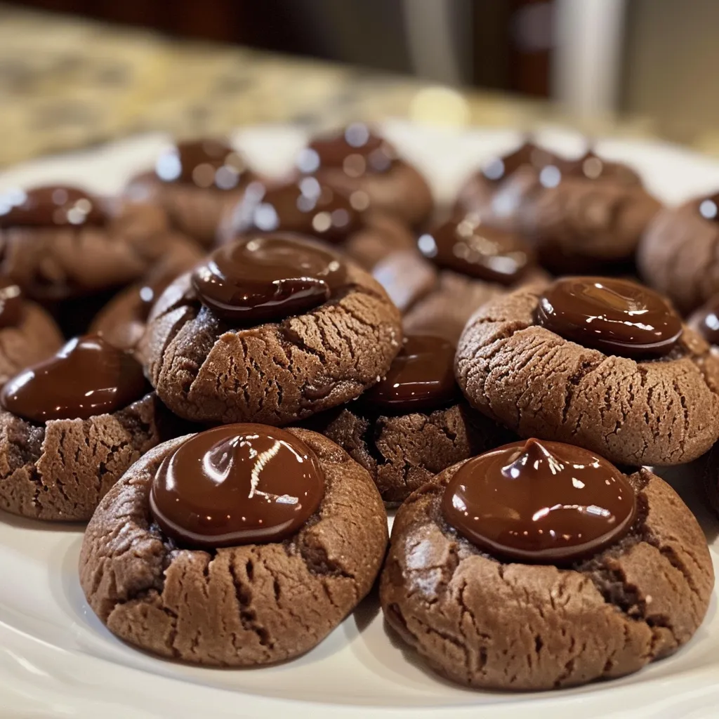 Chocolate Thumbprint Cookies - In Bloom Bakery