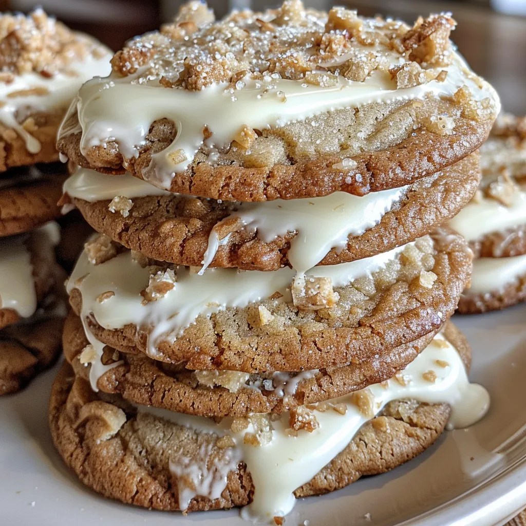 White Chocolate Dipped Chewy Maple Cookies for Christmas