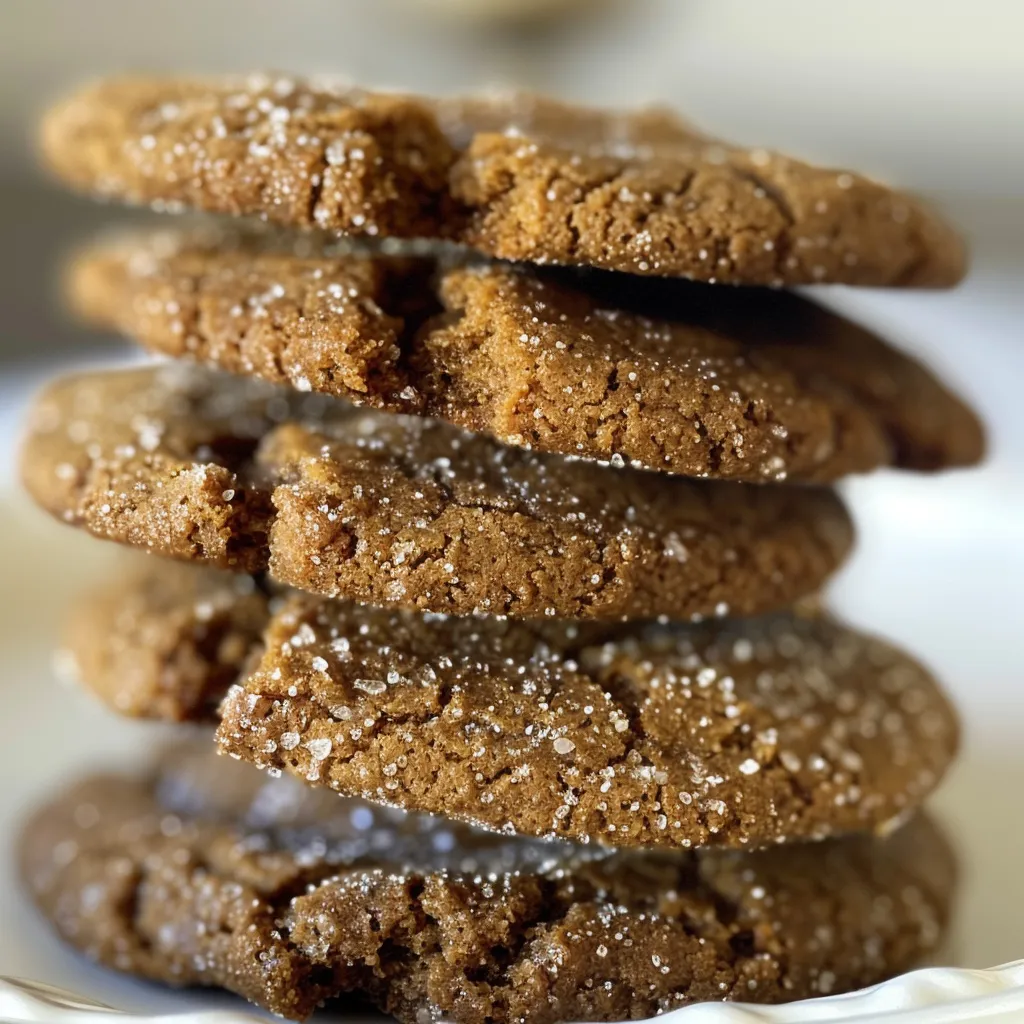 Gingerbread Crinkle Cookies for the Holiday Cookie Swap