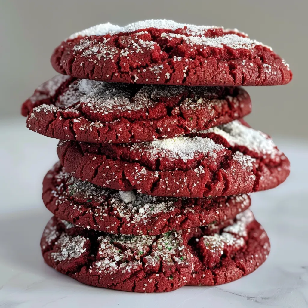 Red Velvet Crinkle Cookies – Festive and Fudgy