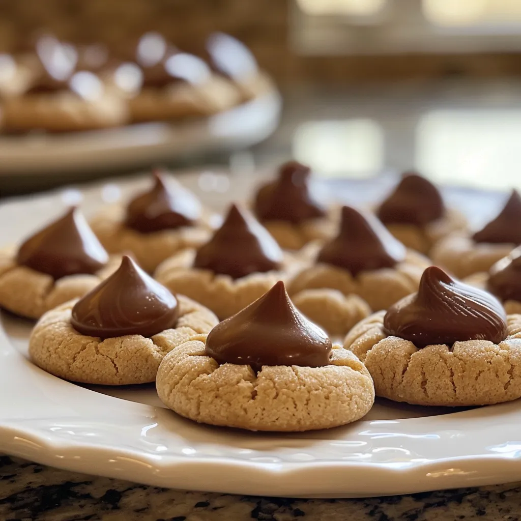 Thumbprint Hershey Kiss Cookies