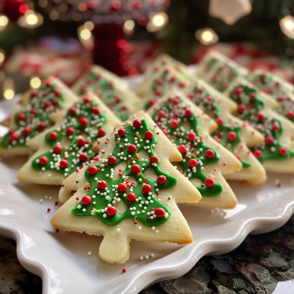Christmas Tree Sugar Cookies