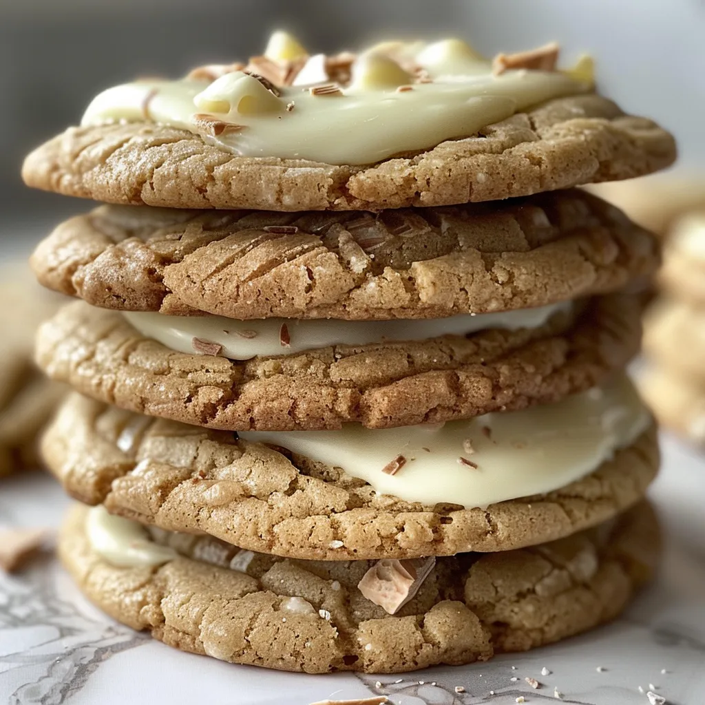 White Chocolate Dipped Chewy Maple Cookies for Christmas